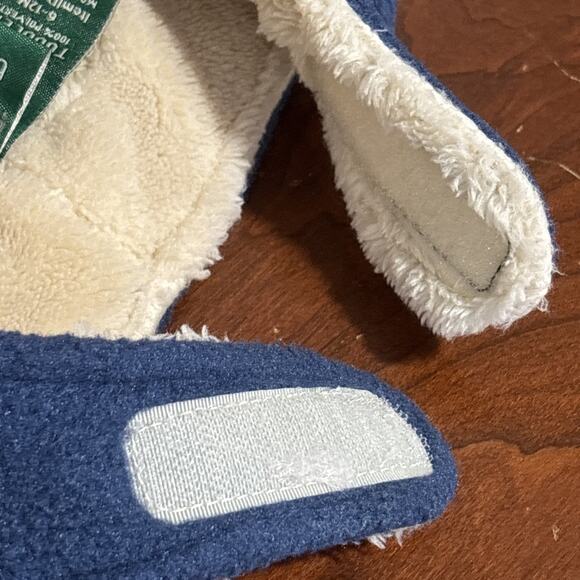 LL Bean Baby Toddler 6-12M Hat & Mitten Set Mountain Classic Fleece Color block - Picture 7 of 12